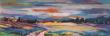 Acrylique sur toile de lin. format panoramique 1m50 /50 cm
La campagne de Salettes dans la Drome Provençale.