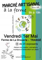 Marché artisanal à la ferme vend 1er mai à Trangé , Théau Dany