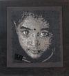 Portrait Jeune indienne réalisé en grès cérame