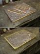 Fabrication d'une galerie pour plateau de meuble en marbre