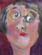 portrait de M, acrylique sur papier, 40x30 cm