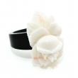 descriptionbague en corne de buffle et corail