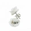 Boucle d´oreille en corail et argent