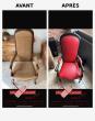 Restauration complète d’un fauteuil classique avec reprise des garnitures, remise en forme de l’assise et choix d’un tissu adapté au style d’origine. Présentation avant et après intervention.
tion