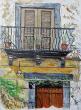 HUILE SUR TOILE : LES VOLETS CLOS (Italie du Sud) 73x54