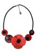 Collier RnB
coquelicot en cuir pleine fleur de vachette