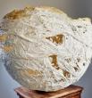 Lampe artisanale – Lueur Organique

Sculptée à la main à partir de ciment blanc et fibres naturelles, cette d’ambiance évoque un cocon minéral ajouré, à la fois brut et délicat. sa structure texturée, irrégulière et organique, diffuse une lumière chaleureuse par de fines ouvertures créées par l’enchevêtrement des fibres, formant un jeu d’ombres doux et vivant sur les murs.
Chaque pièce est unique: la surface craquelée et les formes imparfaites soulignent le travail de la matière, pour une atmosphère contemporaine. Posé sur un meuble bas, un tapis ou au sol, cette lampe devient un véritable objet d’art lumineux, parfait pour un intérieur nature, Wabi-sabi ou bohème chic.

Matériaux: ciment blanc, fibres naturelles

Couleur: blanc minéral – lumière chaude