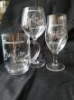 Ensemble de verres gravés pour des souvenirs de sa communion
