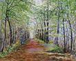 HUILE SUR TOILE : LE SENTIER FORESTIER