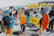  Le p'tit marché
 Huile sur toile 35 x 24