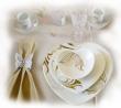 Assiettes coeur papillons