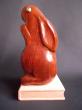 Lapin serre-livres.acajou.sur commande