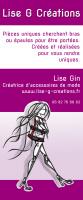 Au fil de l'élégance- JEMA- 54 DOMMARTIN LES TOUL , Lise GIN Lise-G-Créations
