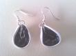 boucles d'oreilles noires