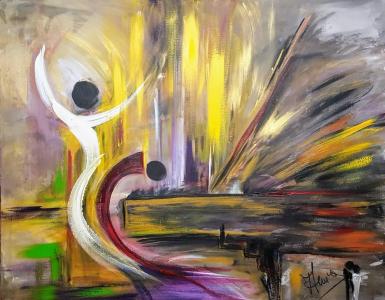 Logo de Annie Galipot Peintre en abstraction subjective, et lectrice publique