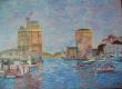 coucher de soleil sur Le vieux port de La Rochelle
huile sur toile 50x70
400€