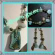 Parure complète turquoise avec amazonite et polymère