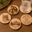 sous verres gravé au laser avec photo personnalisé