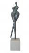 Bronze sur socle en granit