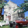 Bénédiction à la Chapelle <br>80x80 cm <br>Acrylique sur toile