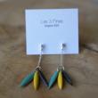 Boucles d'oreilles les 3 fines
Vinyle recyclé et laiton émaillé
Apprêts en argent 925