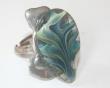Bague Agathe en verre serti sur étain