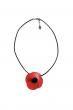 Le pendentif
coquelicot en cuir pleine fleur de vachette