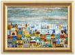 Ville imaginaire 34 cm x 22 cm :: verre