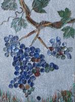 38 - RAISINS GIVRES- Ecorce de bouleau - Cônes de Cèdre du Liban - (20 cm/30 cm) , NICOLE BOURGAIT THIERRY LE SET DES FLEURS