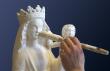 Copie d'une vierge à l'enfant XVème (Etape de l'apprêtage)