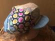 Casquette gavroche patchwork tissu et jean 