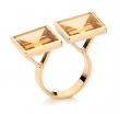 Yael Sonia - Bague Duo Pyramide
