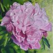 Huile sur toile en lin 60x60 cm:
Pivoine.