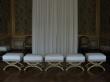 Restauration des ployants (chambre du Roi, château de Versailles)