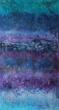 Peinture sur soie: les gouttes, technique libre 200 X 100.