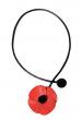 Collier Holipop
coquelicot en cuir pleine fleur de vachette