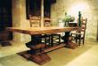 Table monastère L 2.50m X 1 M en noyer massif