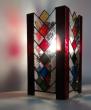 Lampe en vitrail design contemporain - Montage Tiffany