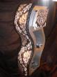 commode 1 tiroire papier peint dentelle 210 euros