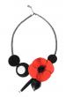 Collier Cléo
coquelicot en cuir pleine fleur de vachette