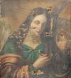 Avant restauration
Ange musicien
XIXème siècle
Huile sur toile
Ecole française
Monogramme : 
