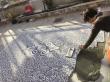 Création et pose d'un tapis en marbre reprenant les motifs du sol périphérique