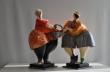 Eve et Adam ou la tentation.
Sculpture Calebasses/Pigments