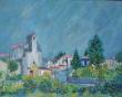 Eglise de Fontcouverte 
33x46 cm
huile sur toile
200€