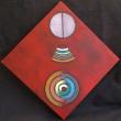 cercles de la conscience - acrylique 40x40cm