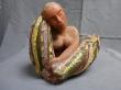 Femme assise ...H:25 xL 25 xP 22cm.Prix 350e