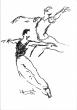 Ballet Capitole 13 (pinceau et encre sur papier A3)