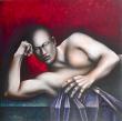 Homme appuyé sur du granit
100 x 100