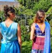 Des modèles que l'Art habille ; renaissance féminine oblige !(dos bustier et jupe)

