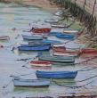 HUILE SUR TOILE : BARQUES BRETONNES